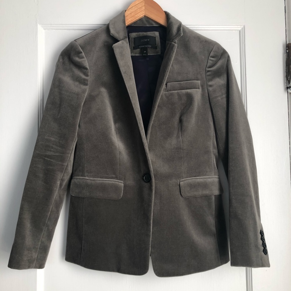 J. Crew Velvet Blazer